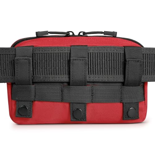FRTKK Tactical Molle Admin Pouch Utility Laser Cut EDC Tool Pouch Bag Horizontal Modular Pouches Include US Flag Patch and Keychain - Image 2