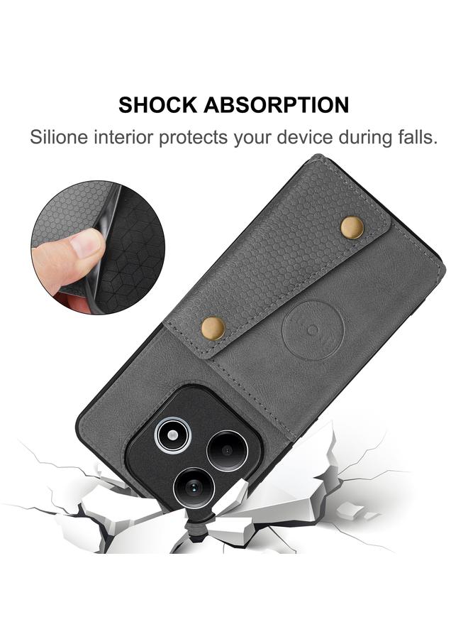 اس-توب جراب لهاتف Redmi Note 14 5G مزود بفتحات بطاقات مزدوجة ومشبك مغناطيسي - Image 5