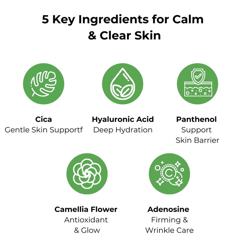 BMBCO The Cica Serum â€“ Calming & Balancing Ampoule for Sensitive Skin | Vegan Korean Skincare with Tiger Grass â€“ 30ml / 1.01 fl oz - Image 4