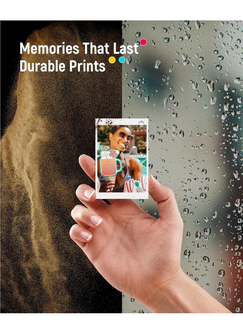 Liene - Liene Zink Photo Paper 2x3″ 50 Sheets, Liene Premium Photo Printer Paper with Adhesive Back, Waterproof, Smudge Proof, Tear Proof, Instant Photo Paper Compatible with Liene 2x3″ Photo Printer Scrapbook - Image 1