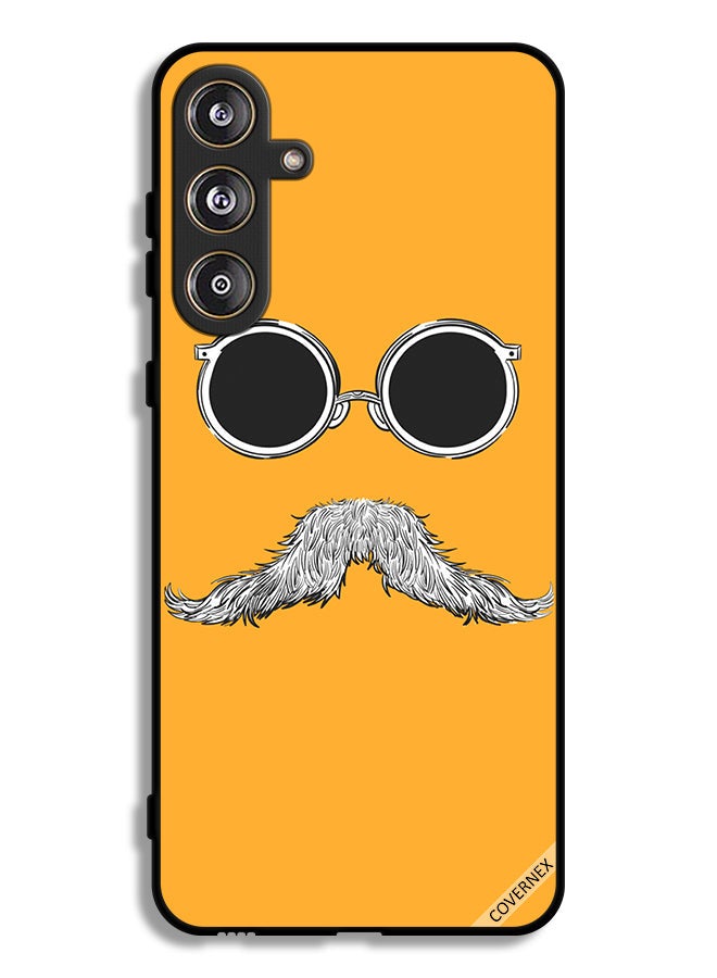 Covernex Samsung Galaxy F55 5G Protective Case Cover Glasses And Mustache Art - Image 1
