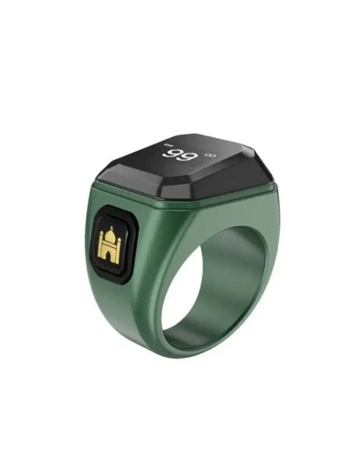 iQIBLA Smart Tasbih Ring Metal Version With Prayer Time Reminder 22mm - Image 1