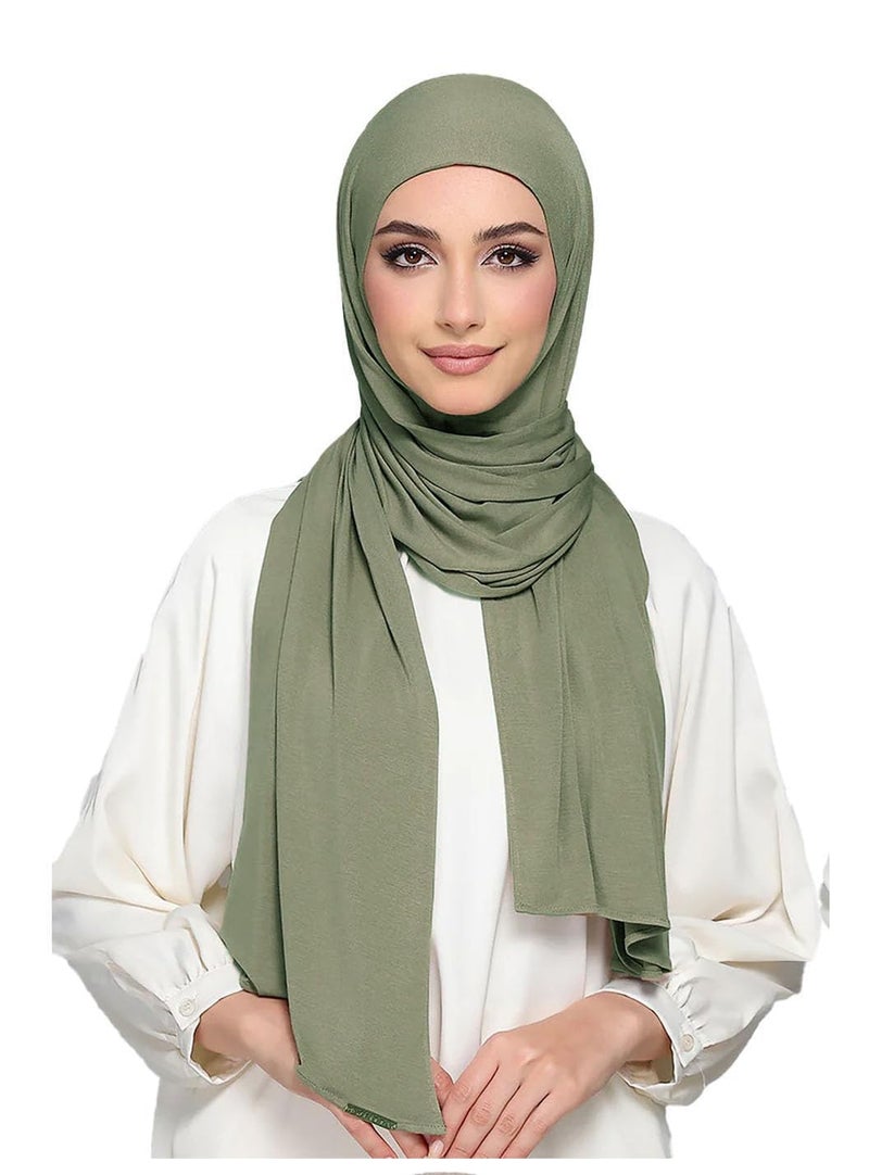 ICW Women's UV Protection Light Weight Jersey Cotton Summer Scarf Stoles Shawl head scarves for girls Dn002 (COLOUR8) - Image 1