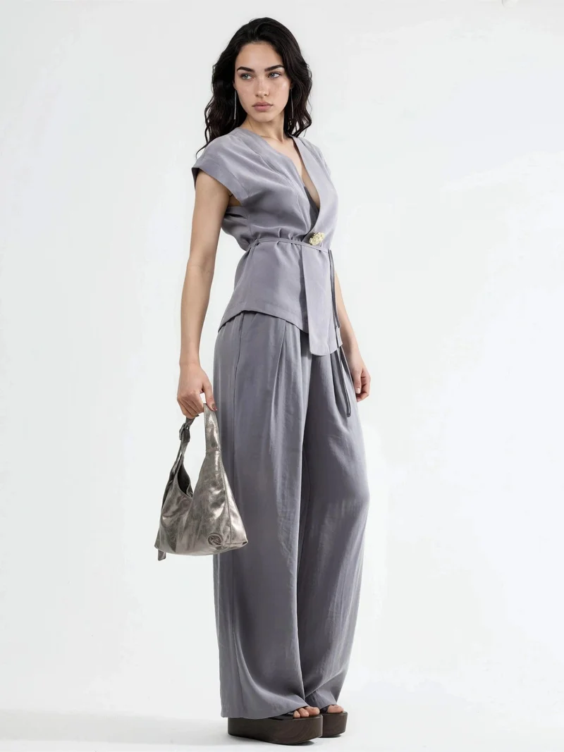 Busem BUSEM Pleated Wide Leg Trousers