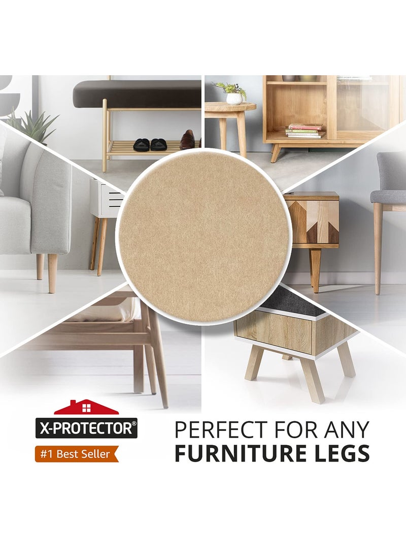 X-Protector Felt Furniture Pads X-PROTECTOR - 8 Pack Premium 8”x6” Heavy Duty 1/5” Felt Sheets! Cut Furniture Felt Pads for Furniture Feet You Need – Best Furniture Pads for Hardwood Floors! Mix  - Image 2