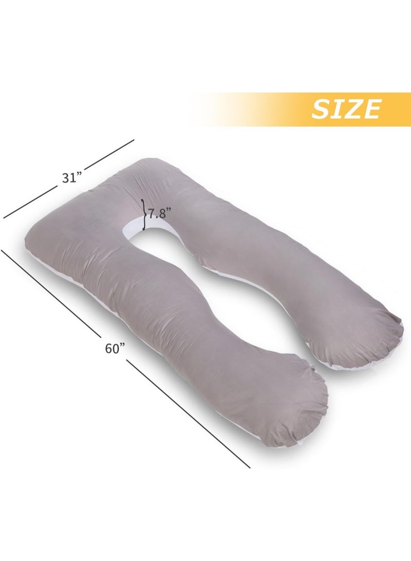 bunca Pregnancy pillow for back and belly support during and after pregnancy for safe and comfortable sleep, with a washable cover 🤰 - Pregnancy Pillow - Image 5