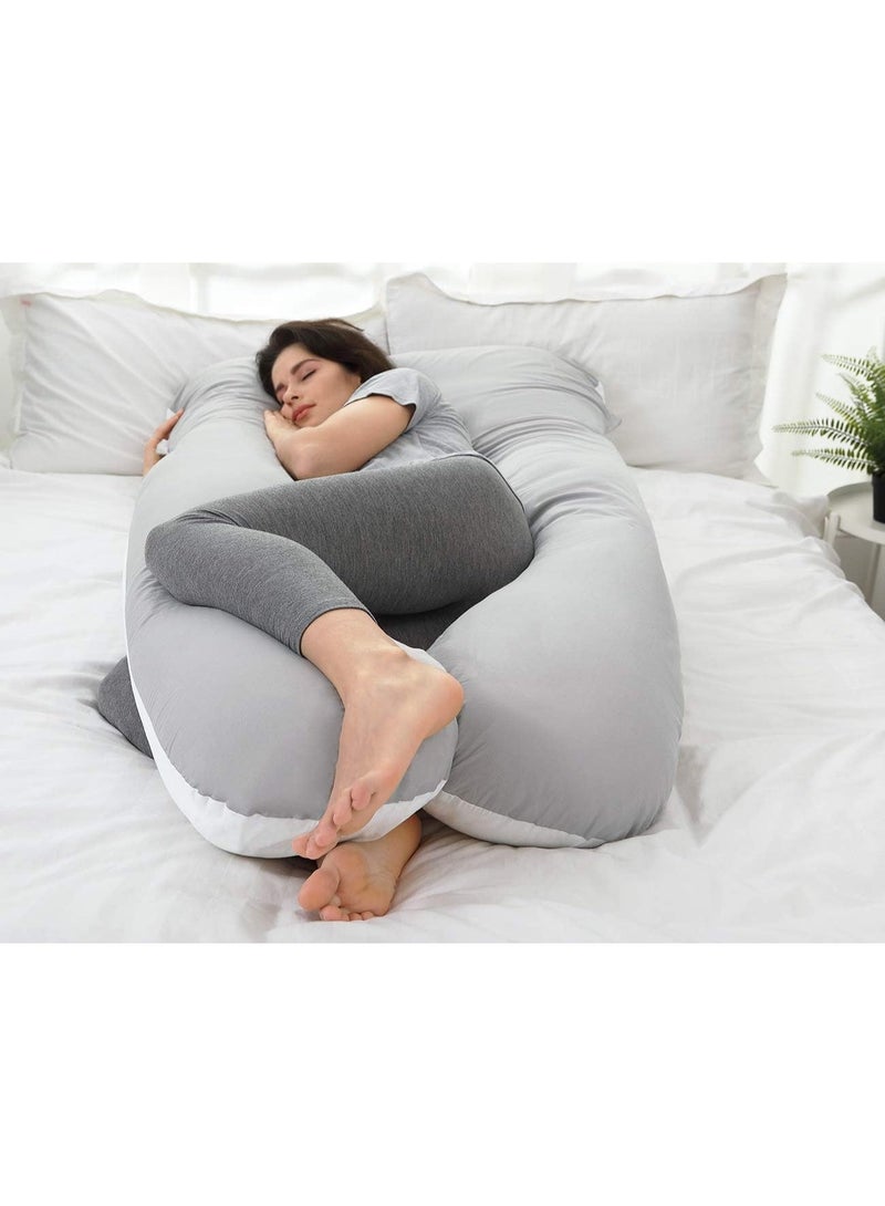 bunca Pregnancy pillow for back and belly support during and after pregnancy for safe and comfortable sleep, with a washable cover 🤰 - Pregnancy Pillow - Image 3