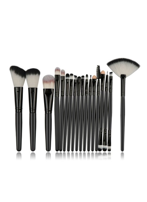 Set of 20 Piece Professional Make up brushes, Premium vegan Angular Brush, Fan Brush, Smudge Brush, Flat Brush, Pocket blender and Make up brushes Pouch.…
