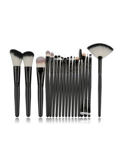 Generic Set of 20 Piece Professional Make up brushes, Premium vegan Angular Brush, Fan Brush, Smudge Brush, Flat Brush, Pocket blender and Make up brushes Pouch.…  - Image 3