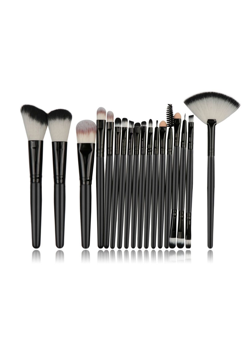 Set of 20 Piece Professional Make up brushes, Premium vegan Angular Brush, Fan Brush, Smudge Brush, Flat Brush, Pocket blender and Make up brushes Pouch.…