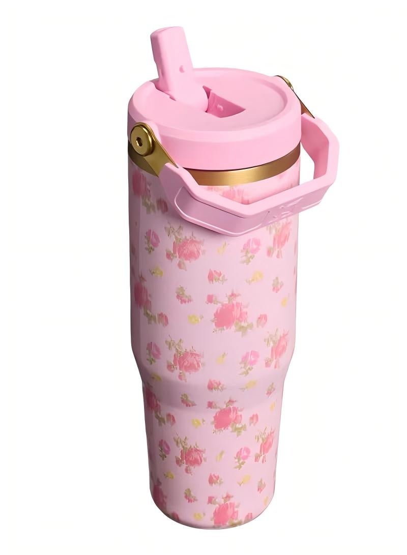 Stanley 1913 x LoveShackFancy IceFlow™ Flip Straw Tumbler | 30 OZ - Image 2