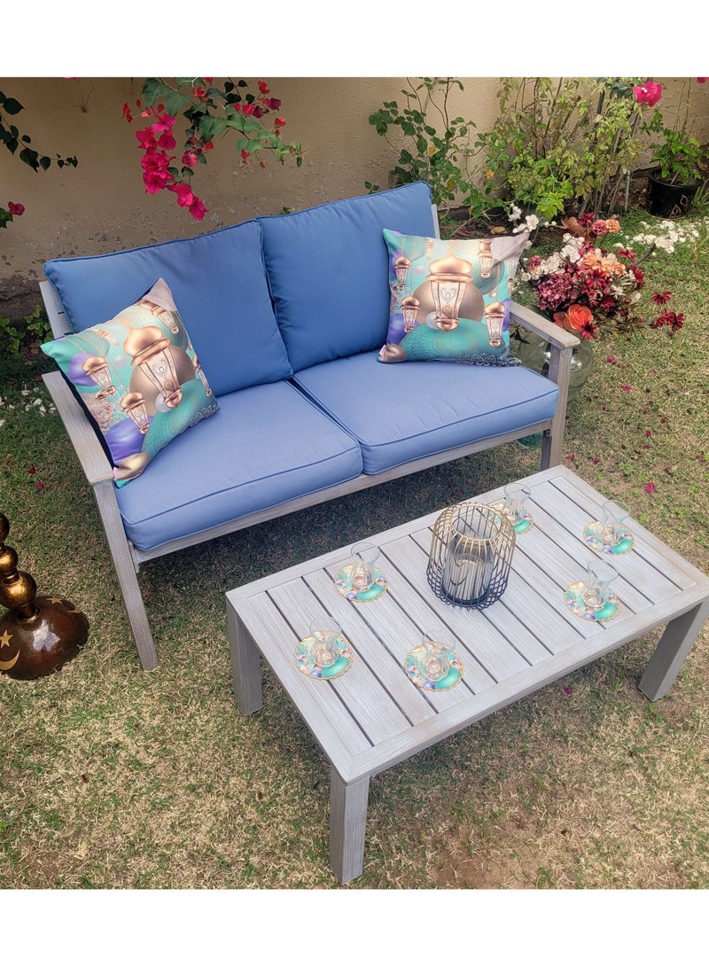 Alwan Ramadan Kareem Set of 6 Coasters and 2 Cushion Covers - Image 5