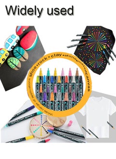 GBQ 24PCS Double-ended Acrylic Marker For Children's Student Handbook Marker Pen Color Graffiti Marker Pen With 2PCS Wood Chips DIY10-12cm 5-7cm Painting Art Tools Stationery  - Image 4