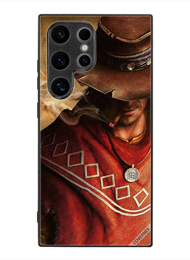 Covernex Protective Case Cover For Samsung Galaxy S24 Ultra Stylish Hat Man - Image 1