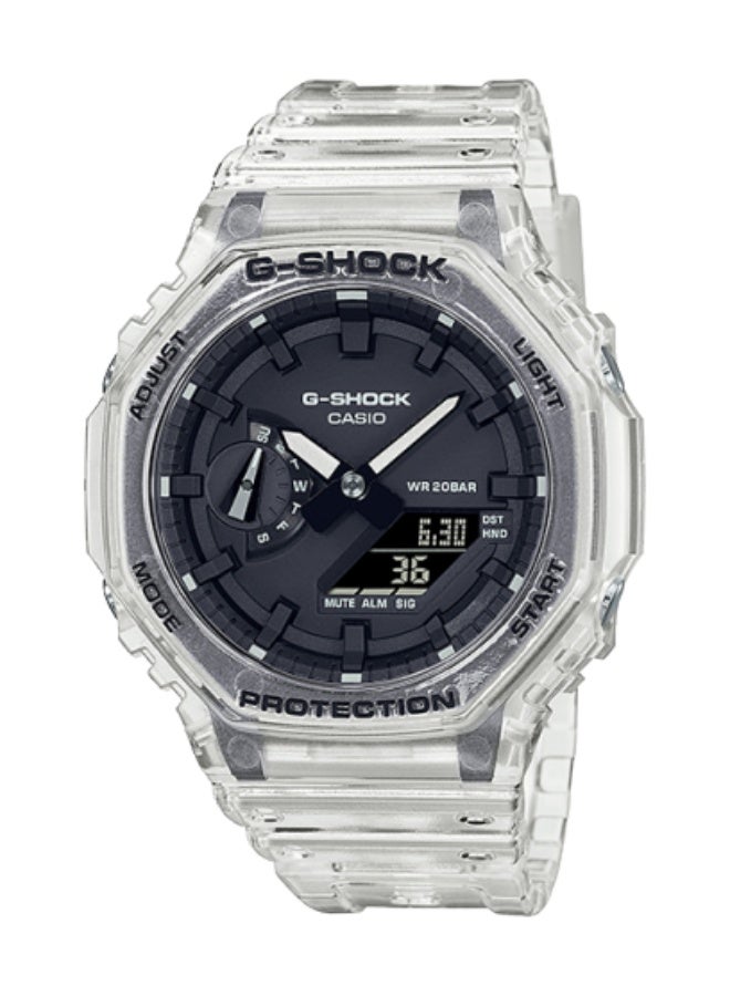 CASIO ساعة كاسيو جي شوك GA-2100SKE-7AD التناظرية الرقمية بعالم الوقت - Image 1