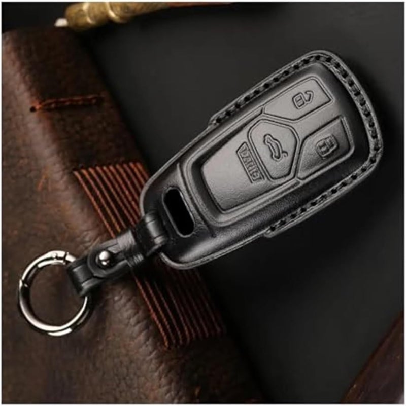 Wivplex Leather Key Fob Cover for Audi Models - Image 2