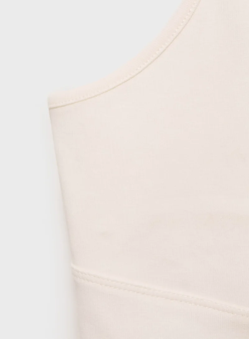 MANGO  Casual V-Neck Cotton Top for Women | Best Price UAE