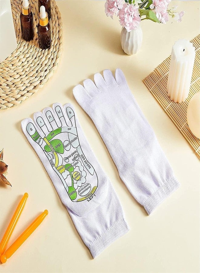 RECLUSE Reflexology Acupressure Therapy Socks with Foot Massage Stick – Printed Foot Pressure Point Chart Socks for Men Women, Heel Pain Relief, Arch Support, Circulation Therapy Foot Massage Kit - Image 5
