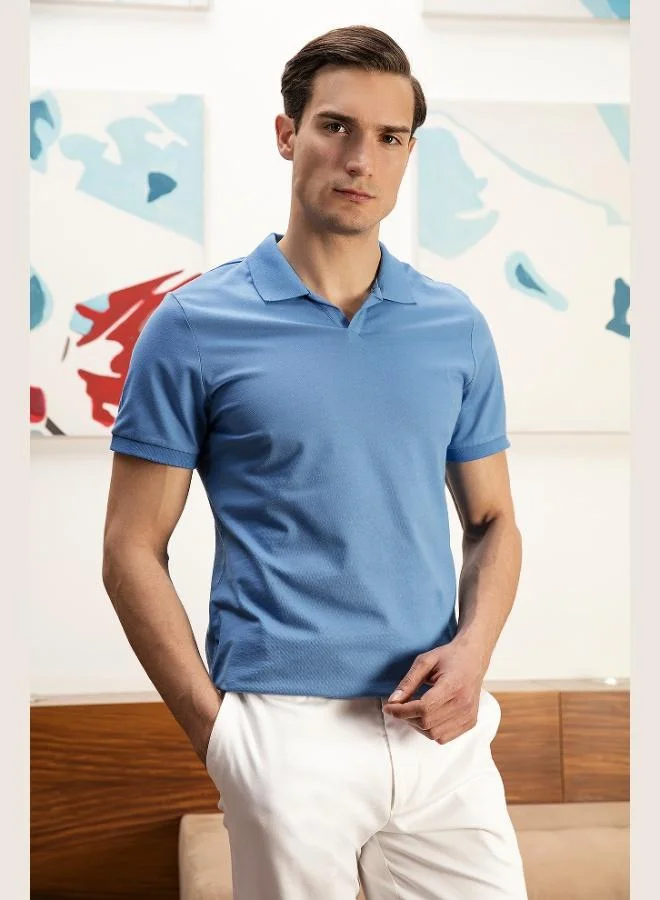 Buratti  Buratti Regular Fit Cotton Polo Neck T Shirt Men's Polo Neck T Shirt 5902141 for Men | Best Price UAE