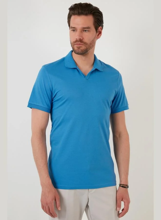 Buratti  Buratti Regular Fit Cotton Polo Neck T Shirt Men's Polo Neck T Shirt 5902141 for Men | Best Price UAE
