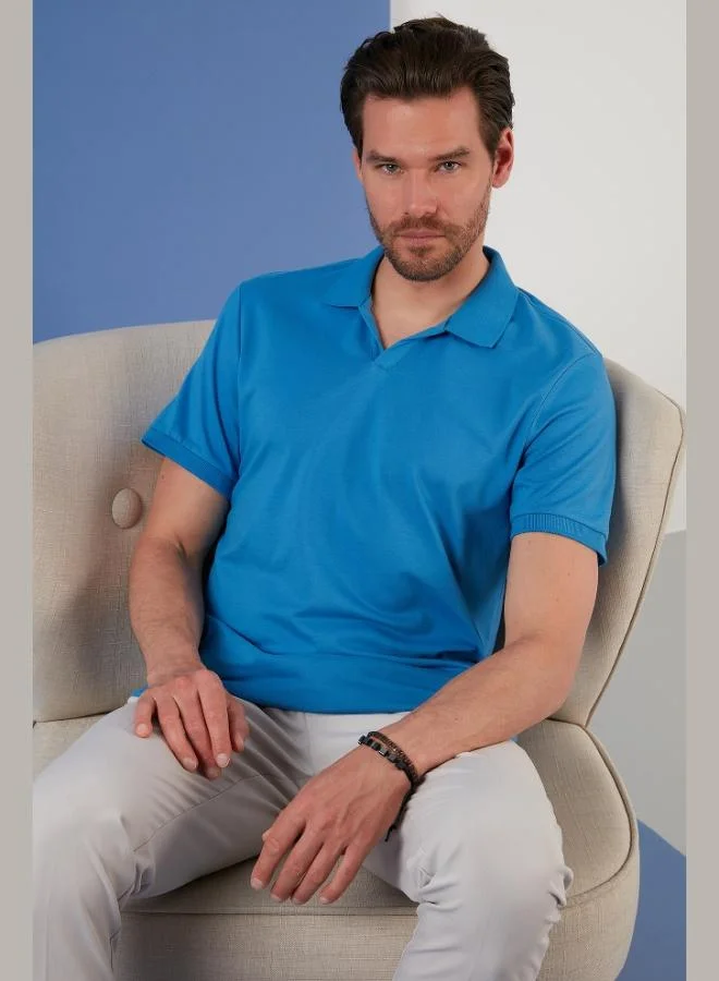 Buratti  Buratti Regular Fit Cotton Polo Neck T Shirt Men's Polo Neck T Shirt 5902141 for Men | Best Price UAE