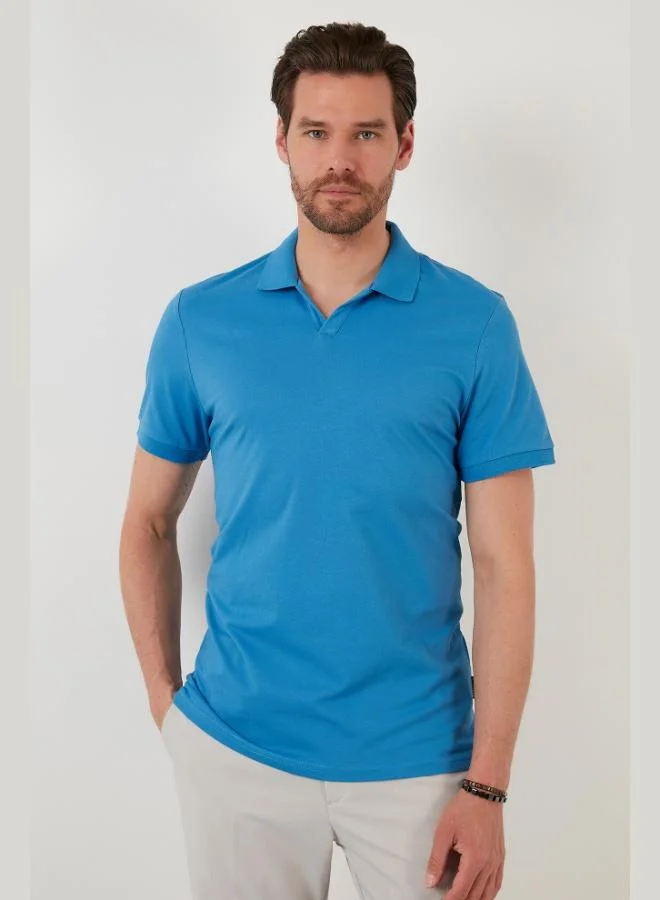 Buratti Regular Fit Cotton Polo Neck T Shirt Men's Polo Neck T Shirt 5902141