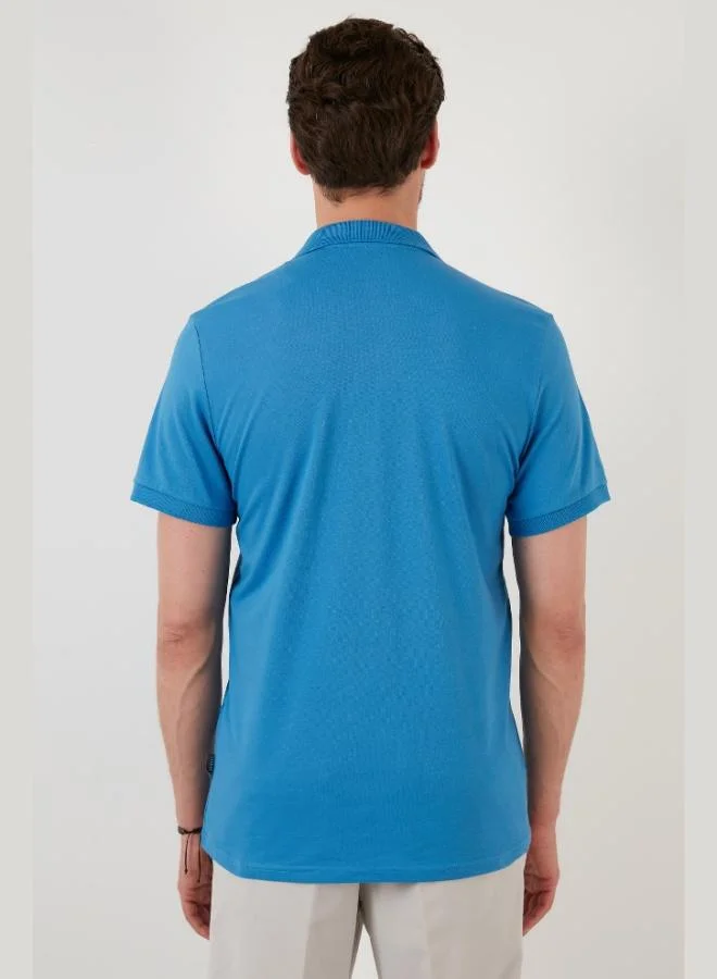 Buratti  Buratti Regular Fit Cotton Polo Neck T Shirt Men's Polo Neck T Shirt 5902141 for Men | Best Price UAE