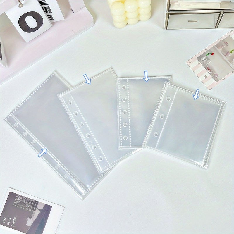 A7 Transparent Loose Leaf Refill Sheets 25 Pack PP Material for Photo Cards Postcards Office Stationery Supplies - Image 3