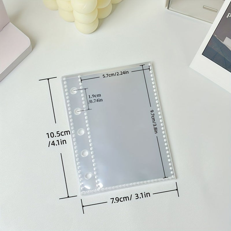 A7 Transparent Loose Leaf Refill Sheets 25 Pack PP Material for Photo Cards Postcards Office Stationery Supplies - Image 5