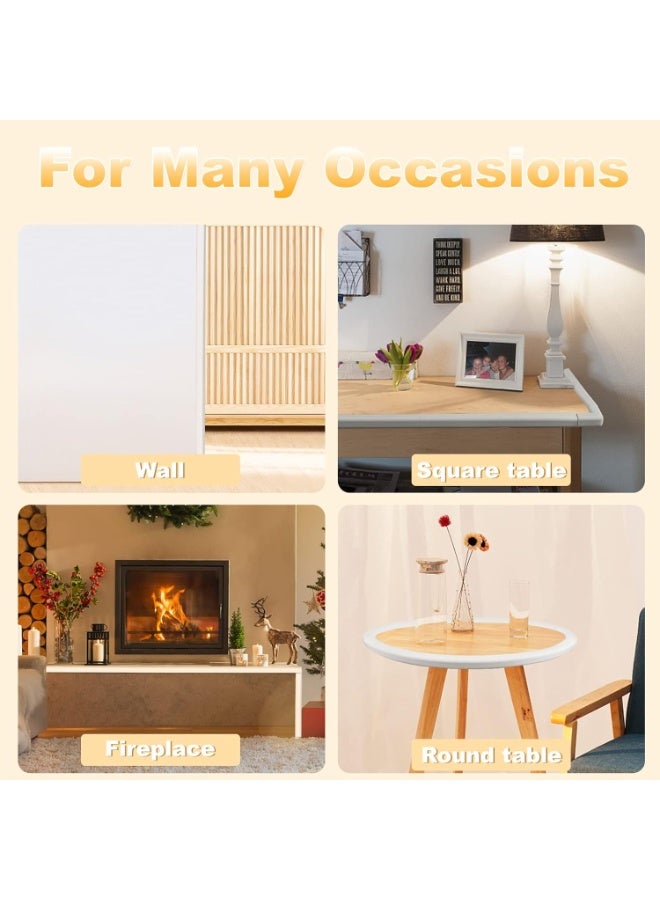 RADIANCES 6.5 FT Baby Proofing Edge and Corner Guards, Safety Furniture Bumper, Baby Corner Protector for Fireplace, Table, Stair, Cabinet, double Adhesive, White - Image 5