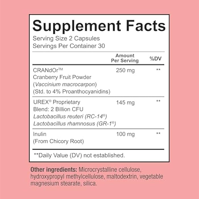 Sunergetic Premium Vaginal Probiotics for Women – Clinically Studied Lactobacillus Vaginal Probiotic with Prebiotic & Cranberry to Balance PH, Reduce Odor, Urinary Tract Support & Feminine Health – 60 Capsules - Image 2