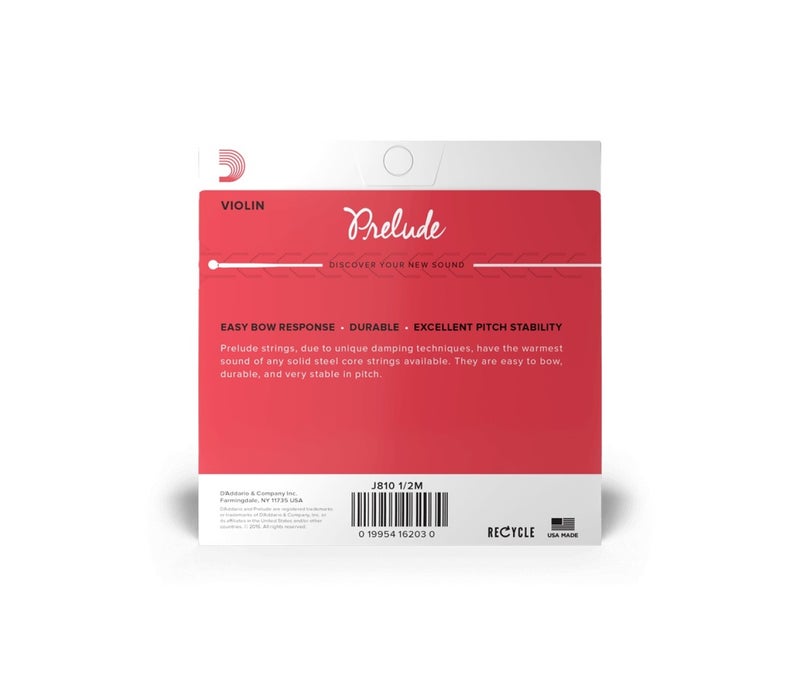 Daddario J810 1/2M Prelude Violin String - 1/2 Scale - Medium Tension - Image 2