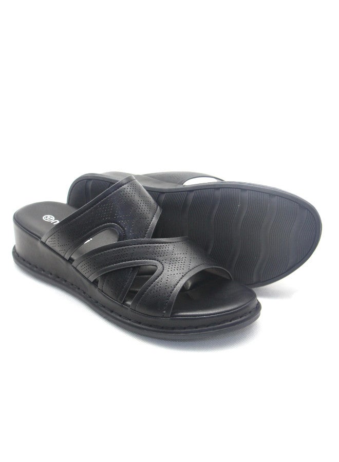 Mon Ami صندل مسطح من Mon Ami مفتوح الأصابع، حذاء كاجوال ناعم من الأسفل للفتيات والسيدات، نعال نسائية أنيقة وخفيفة الوزن - Image 4