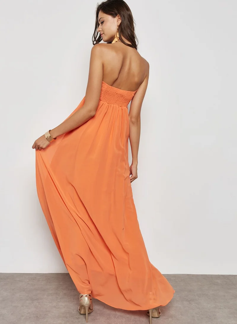 Missguided Bandeau Maxi Dress