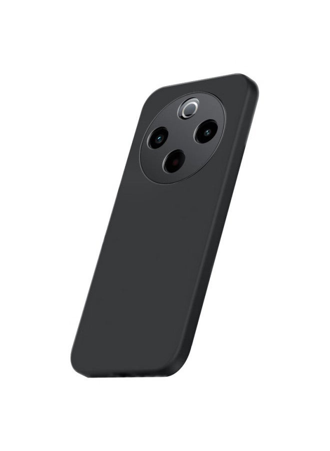 Freeson Phone Case For Vivo Y300 Pro, Simple Lightweight Full Protection Shockproof Frosted Tpu Soft Shell (with Ring Holder), Black