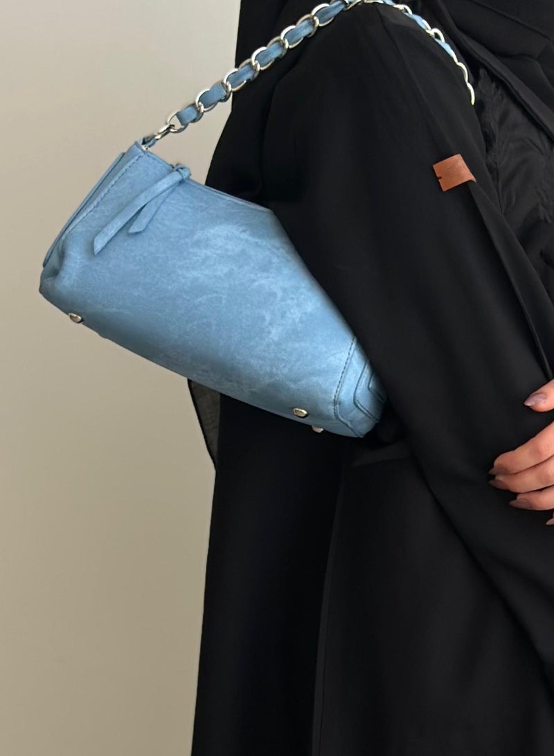 چينيرال براند حقيبة يد وكتف جينز بتصميم مميز وانيق مع حامل لليد وحامل للكتف - Image 3