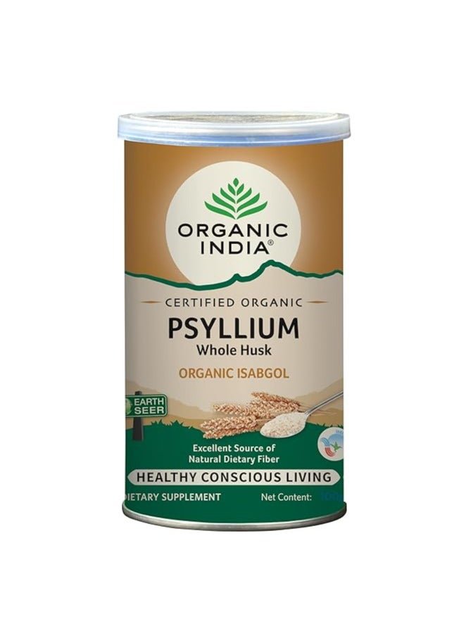 Organic India Organic India Whole Husk Psyllium Natural Dietary Fiber, 100 gm  - Image 4