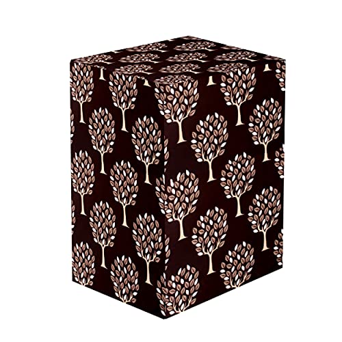 KANUSHI Industries® Washable & Dustproof Top Load Semi Automatic Washing Machine Cover (Suitable For 6 Kg, 6.5 kg, 7 kg, 7.5 kg) (VAR-WASMAC-BROWN-TREE-SEMI-01) - Image 3