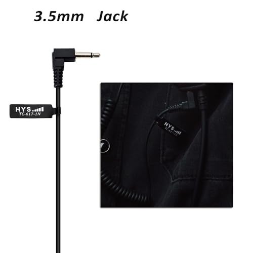HYS 3.5mm Police Listen Only Acoustic Tube Earpiece with One Pair Medium Earmolds for Speaker Mics - Image 2