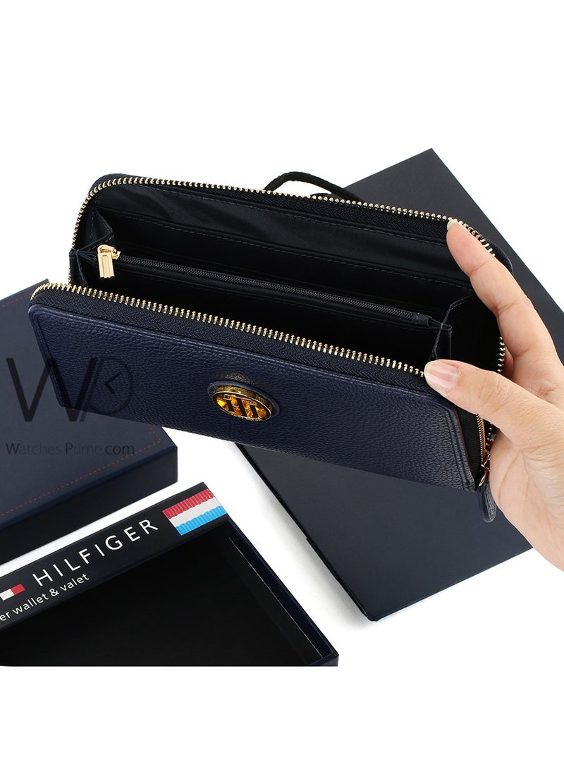 Tommy Hilfiger Plus Tommy Hilfiger with TH Tommy logo Navy blue wallet for women - Image 5
