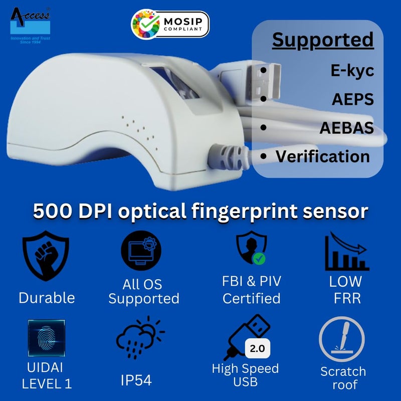 ACCESS ماسح بصمات الأصابع USB FM220U L1 - Image 4