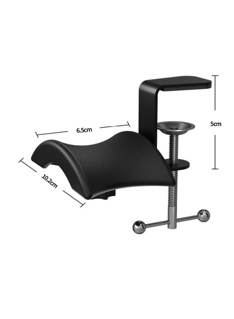 KASTWAVE Headphone Headset Holder Hanger, 1PACK Universal Gaming Headphones Stand, Mount Under Desk Hook Clip with Adjustable Clamp for Most Headphone, Black - Image 5