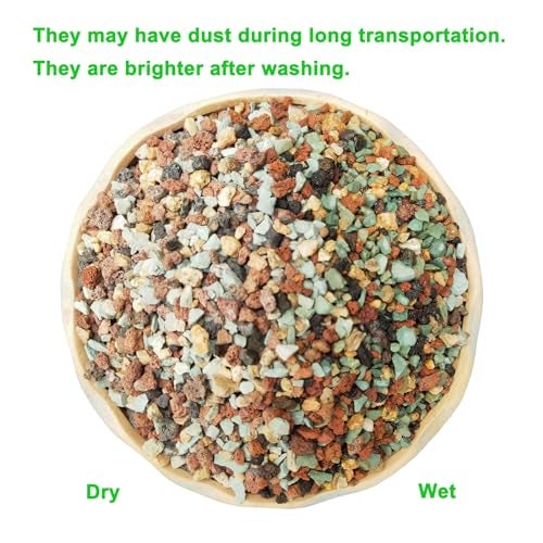 Boniosz 5lb Bonsai Succulent and Cactus Soil Gritty Mix Rocks Gravel for Terrarium Top Dressing Decorative Pebbles Potting Soil Amendment for Pots Indoor Plants, Fast Drainage, Neutralize Soil PH - Image 2