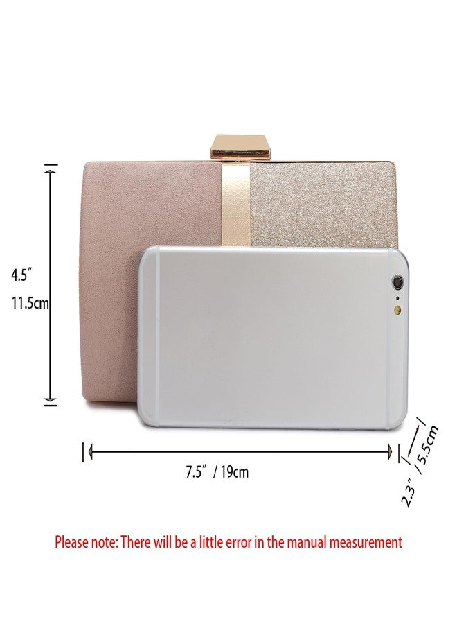 CARIEDO Glittery Color-Block Evening Clutch Bag for Women Sparkly Party Clutch Purse Elegant Wedding Prom Handbag - Image 4