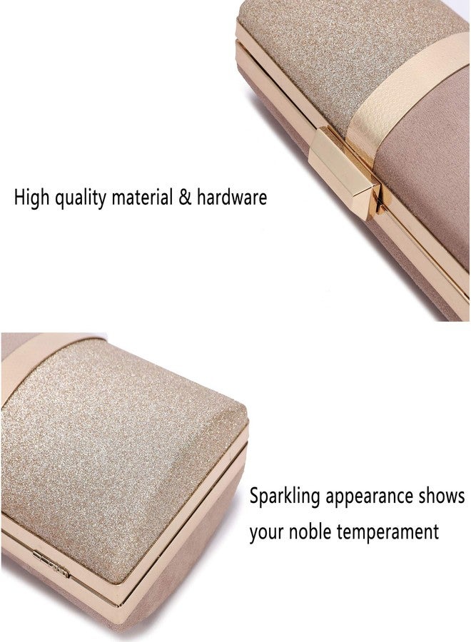 CARIEDO Glittery Color-Block Evening Clutch Bag for Women Sparkly Party Clutch Purse Elegant Wedding Prom Handbag - Image 5