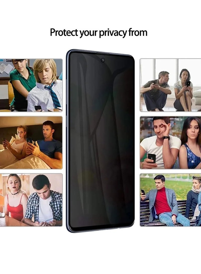 ELTRAZONE Samsung Galaxy A35 5G Case Bundle – Black Soft TPU Cover with 2 Privacy Screen Protectors, Tempered Glass - Image 2