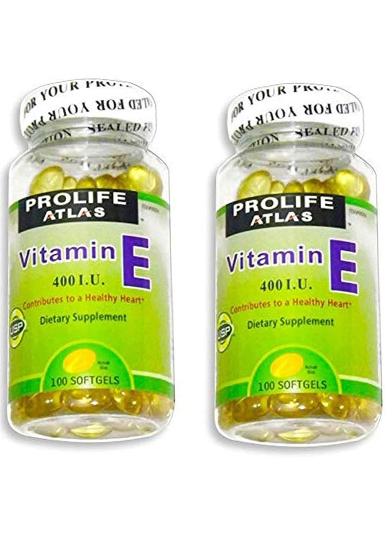 Prolife Atlas Vitamin E 400 IU. 100 Capsules (Pack of 2) - pzsku/Z099076DD26478C253CF4Z/45/_/1726848633/89c9c468-024d-45fa-b902-0b4c6cd199fb