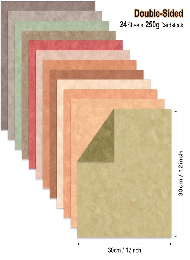 iKammo Boho Scrapbook Paper Bright Colored Card stock,Thick CardStock Paper,24 Sheets Double-sided Patterned Scrapbook Paper Cut-Paper for Crafting, Christmas DIY Card Making, Scrapbooking. - Image 2