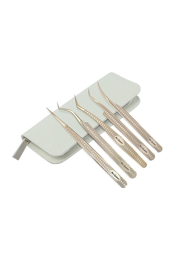Ms.Queen Lash Tweezers for Eyelash Extension-Professional Lashing Tweezers for Mega Volume Mink Eyelashes Extensions Applying - Image 2