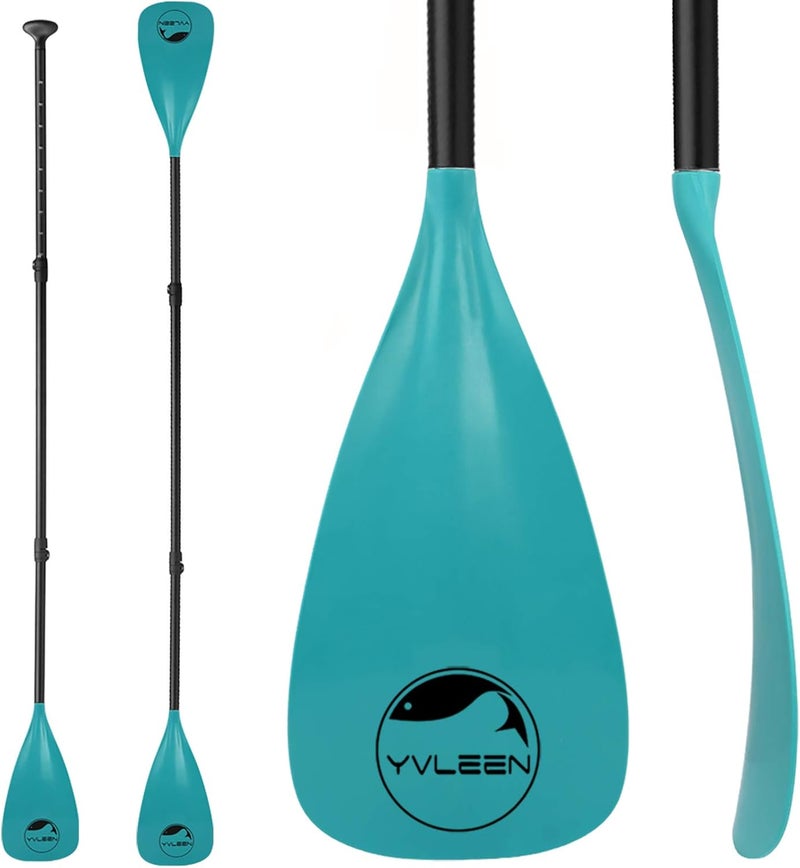 YVLEEN SUP Paddle Board Paddle，Stand up Paddleboard Paddles Adjustable Aluminum 4-Piece Floating Kayak Paddle，Convertible Paddle - Image 1